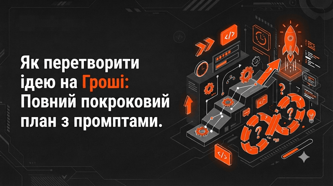 Як перетворити ідею на гроші: повний покроковий план з промптами